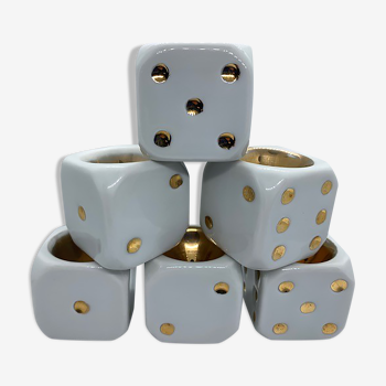 Coquetier old Limoges dice to play