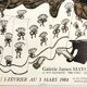 Original silkscreen print in black and gold by melinda patton, james mayor gallery, 1984 marcel proust
