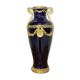 Vase signed Legastelois in blue ceramic of Sèvres and gilded bronze