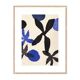 Painting on paper - flower illustration signed Eawy