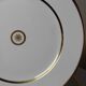 3 flat plates in porcelain Bernardaud Limoges model Sparte vintage