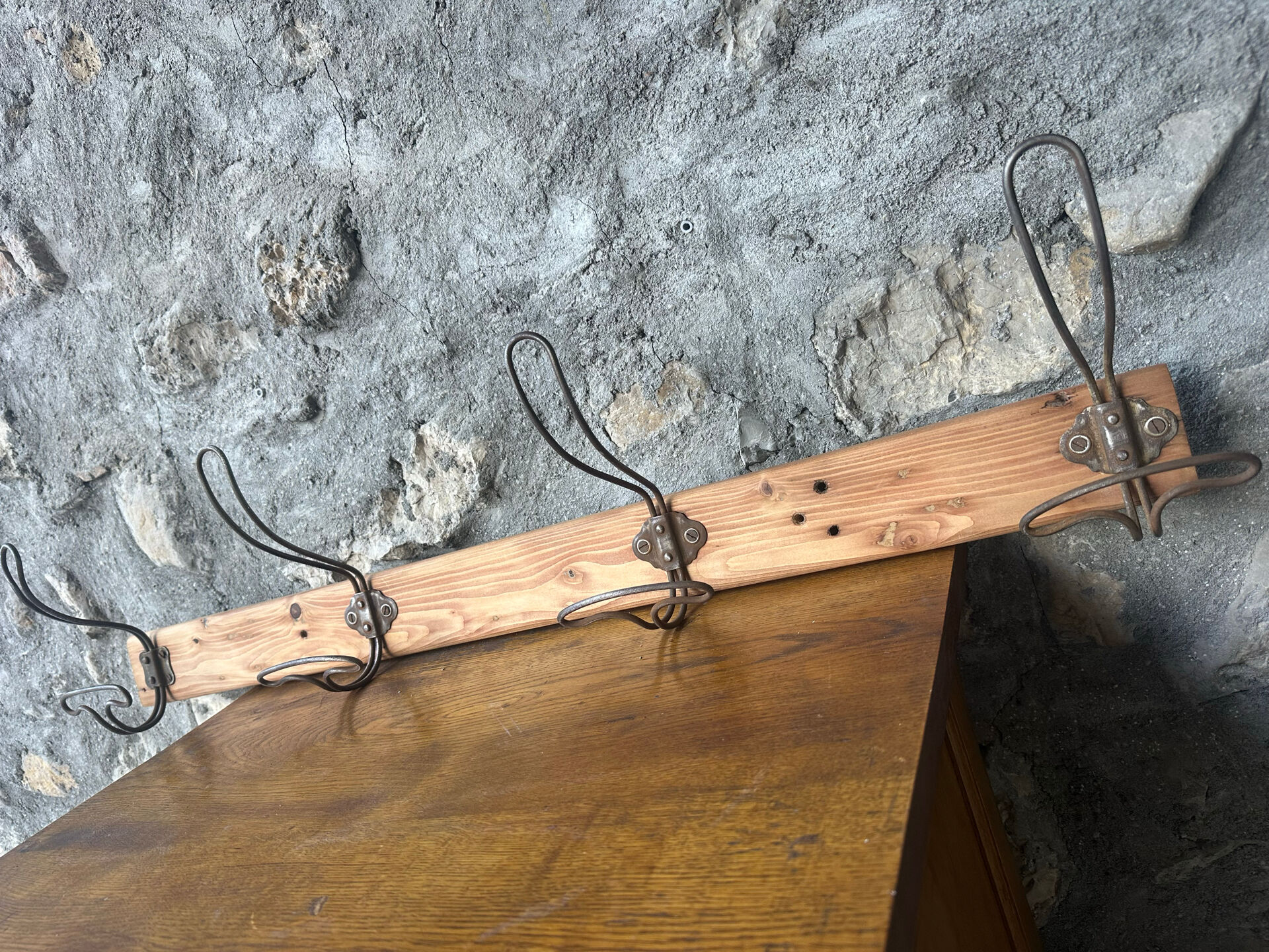Vintage coat rack hooks