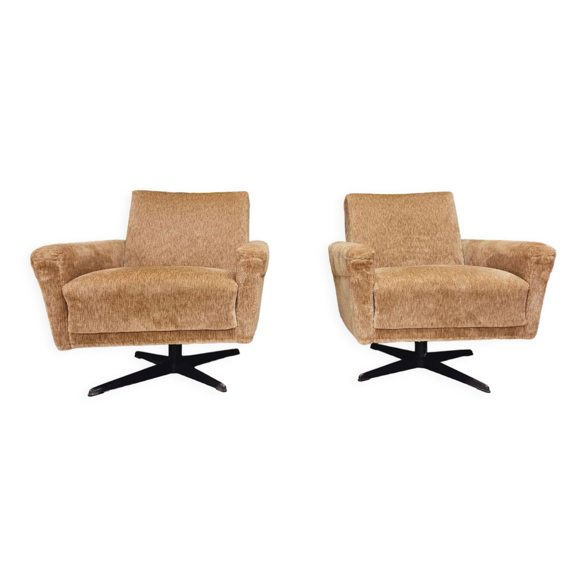 Pair of swivel chairs vintage year 70