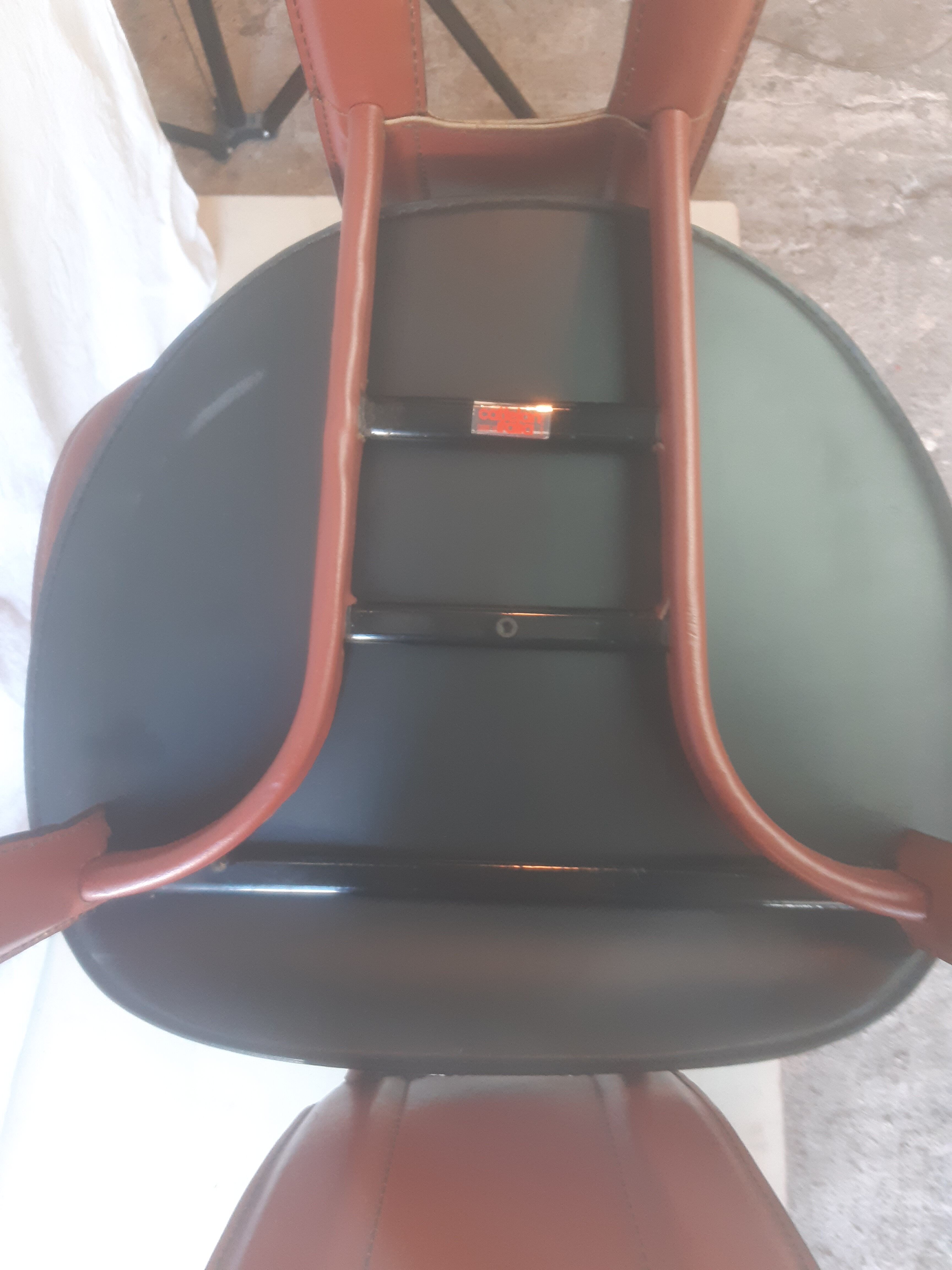 4 Elena B leather chairs