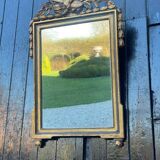 Louis XVI mirror in carved and gilded wood, 18th century