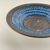 Aldo Londi for Bitossi, Large Centrepiece Bowl, Rimini Blue Series, 1970s