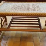 Rattan coffee table