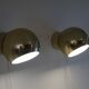 Pair of vintage Scandinavian brass sconces 1970