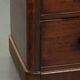Antique mahogany English chest of drawers from 19th century with 5 drawers