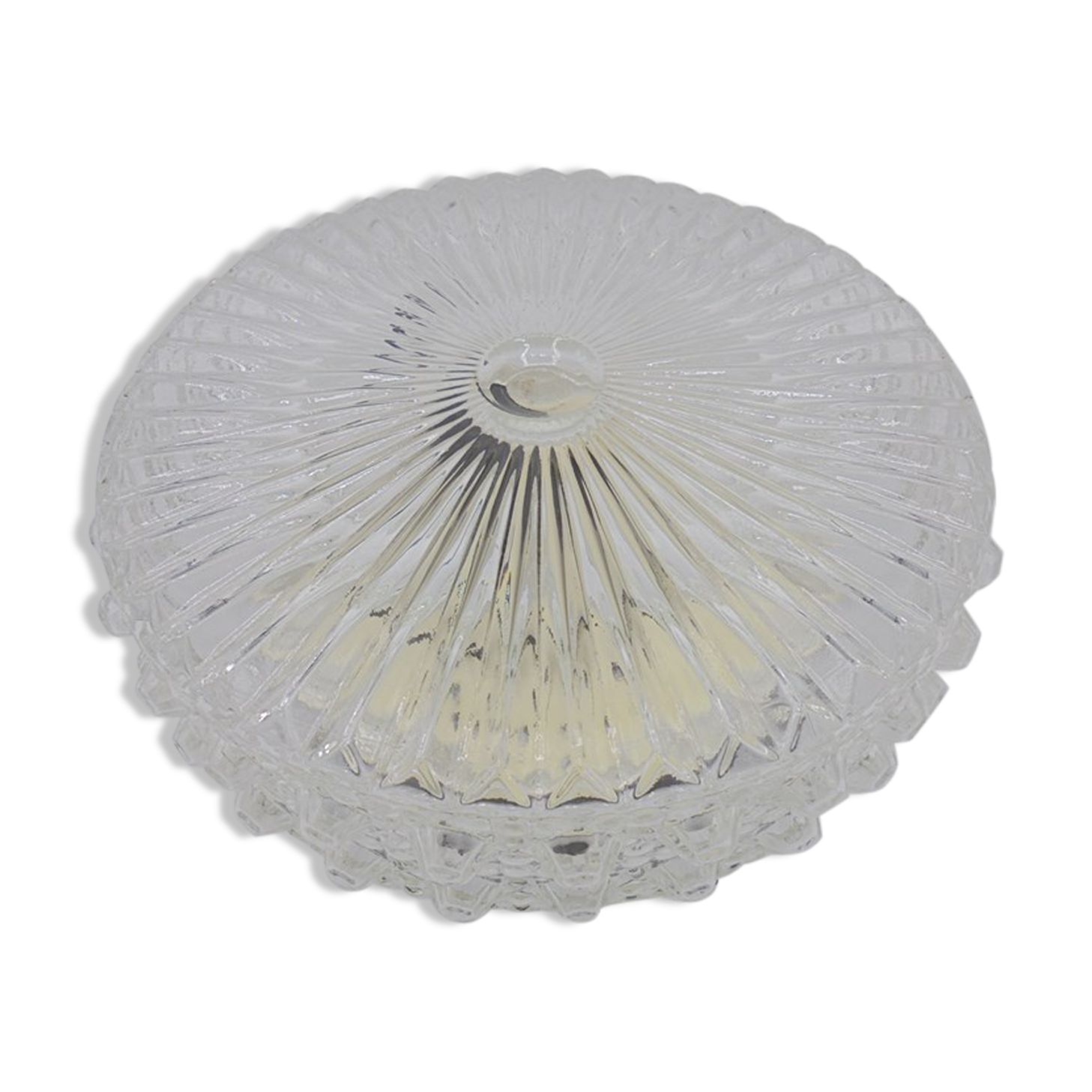 Round ceiling light glass