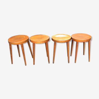 Lot 4 Baumann bistro stools