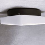 White  glass flush mount ceiling or wall lamp