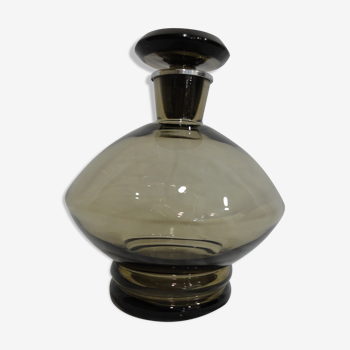 Vintage smoked glass carafe