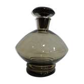 Carafe vintage en verre fumé