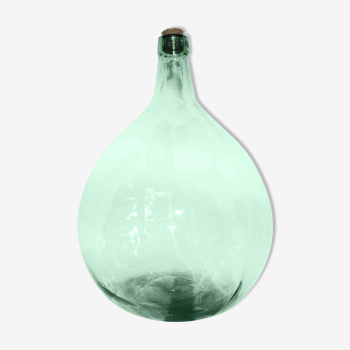 Old bottle dame jeanne ayelense 1920/40 in molded blown glass 15 liters