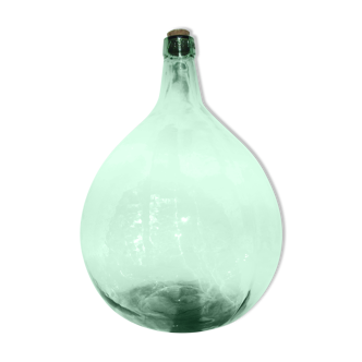 Old bottle dame jeanne ayelense 1920/40 in molded blown glass 15 liters