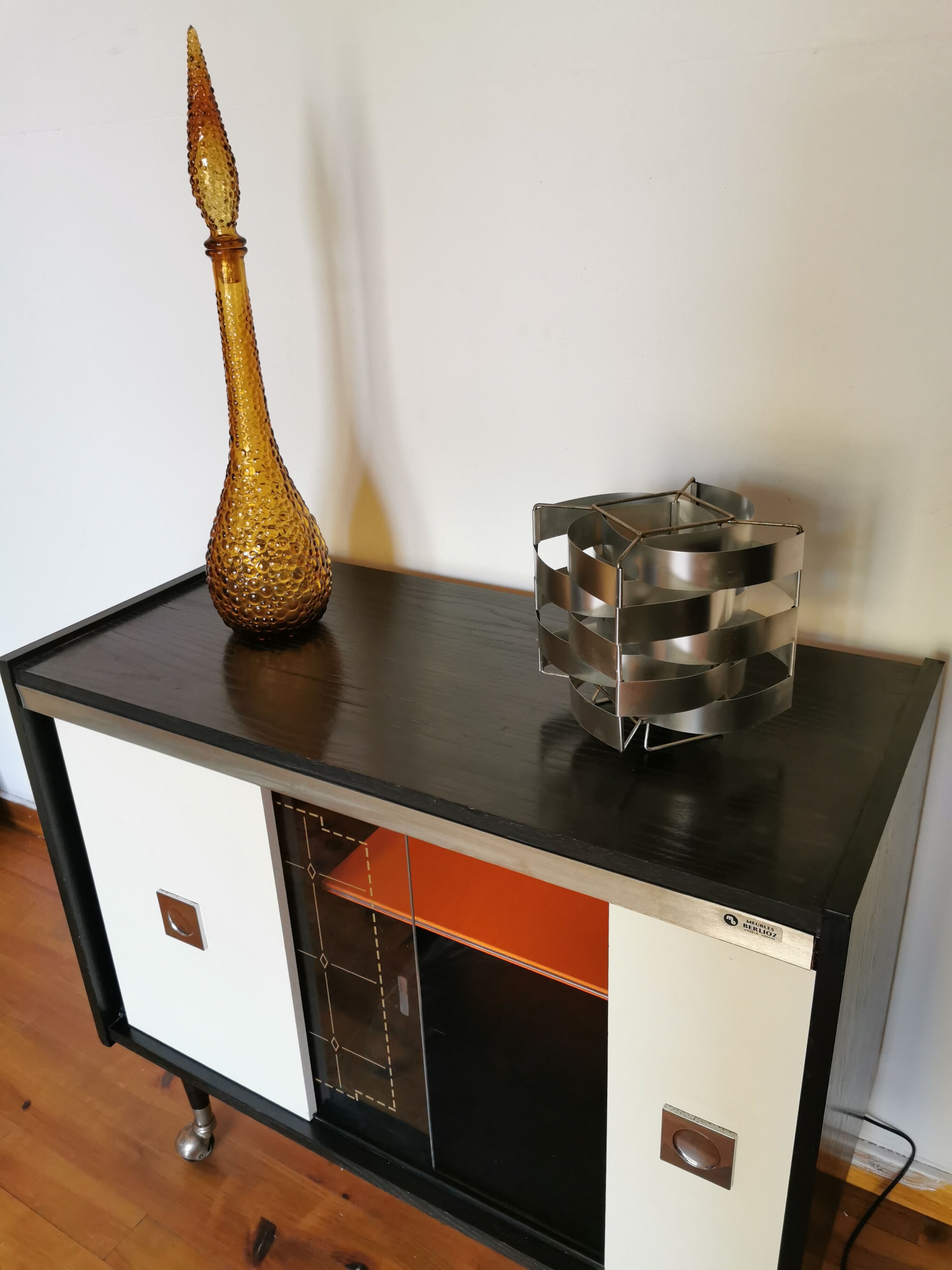 Vintage bar furniture on wheels