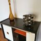 Meuble bar vintage sur roulettes