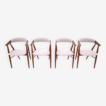 Chairs designed by Ejner Larsen & Aksel Bender Madsen, Denmark, 1960s. After renovation.