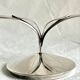 Bougeoir double en argent massif de style Art Déco danois