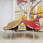 Vintage balloon chair easy chairs Lusch & Co beige