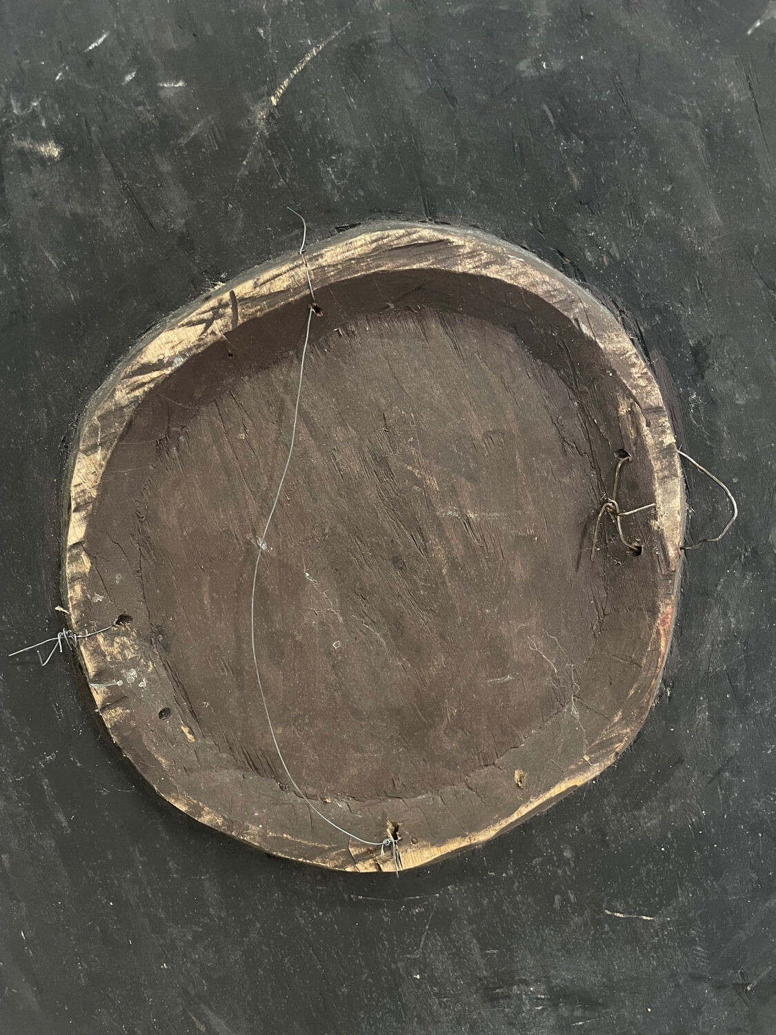 Tableau panneau bois Tribal XXe