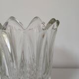 Vase en verre, motif "épis de blé"