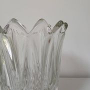 Vase en verre, motif "épis de blé"