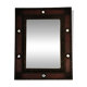 Miroir Palladio Italie 1968, verre vieilli, cadre décoratif sculptural