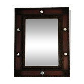Palladio mirror Italy 1968, aged glass, sculptural decorative frame