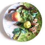 Assiette fruits en relief Longchamp