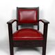 Pair of Colonial Art Deco Carved Wood Armchairs, Algeria, 1930