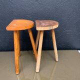 Pair of brutalist stools 1950