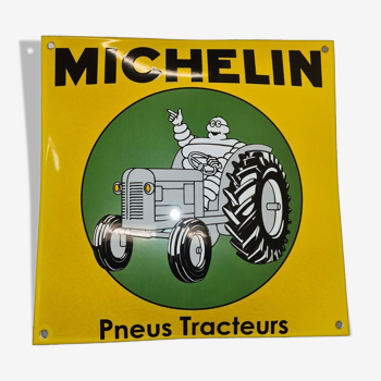 Plaque émaillée Michelin pneus tracteurs
