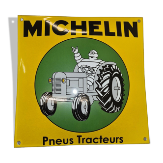 Plaque émaillée Michelin pneus tracteurs