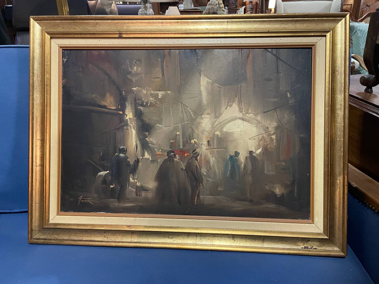 Orientalist painting signed