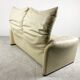 Leather Maralunga sofa by Vico Magistretti for Cassina