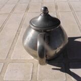 20th century pewter teapot