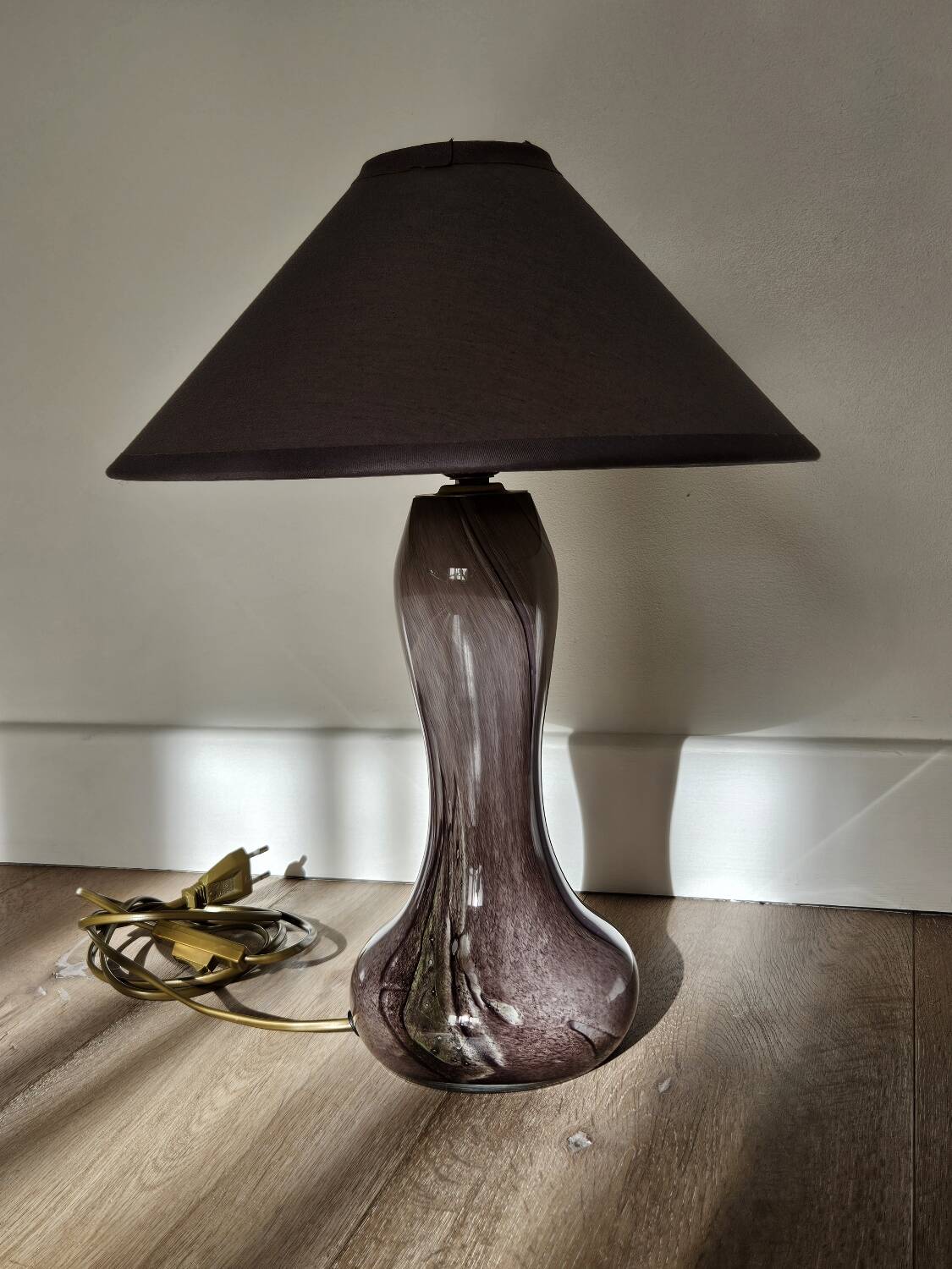 Murano glass mushroom lamp base