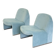 Anonima Castelli Alky armchair in baby blue velvet