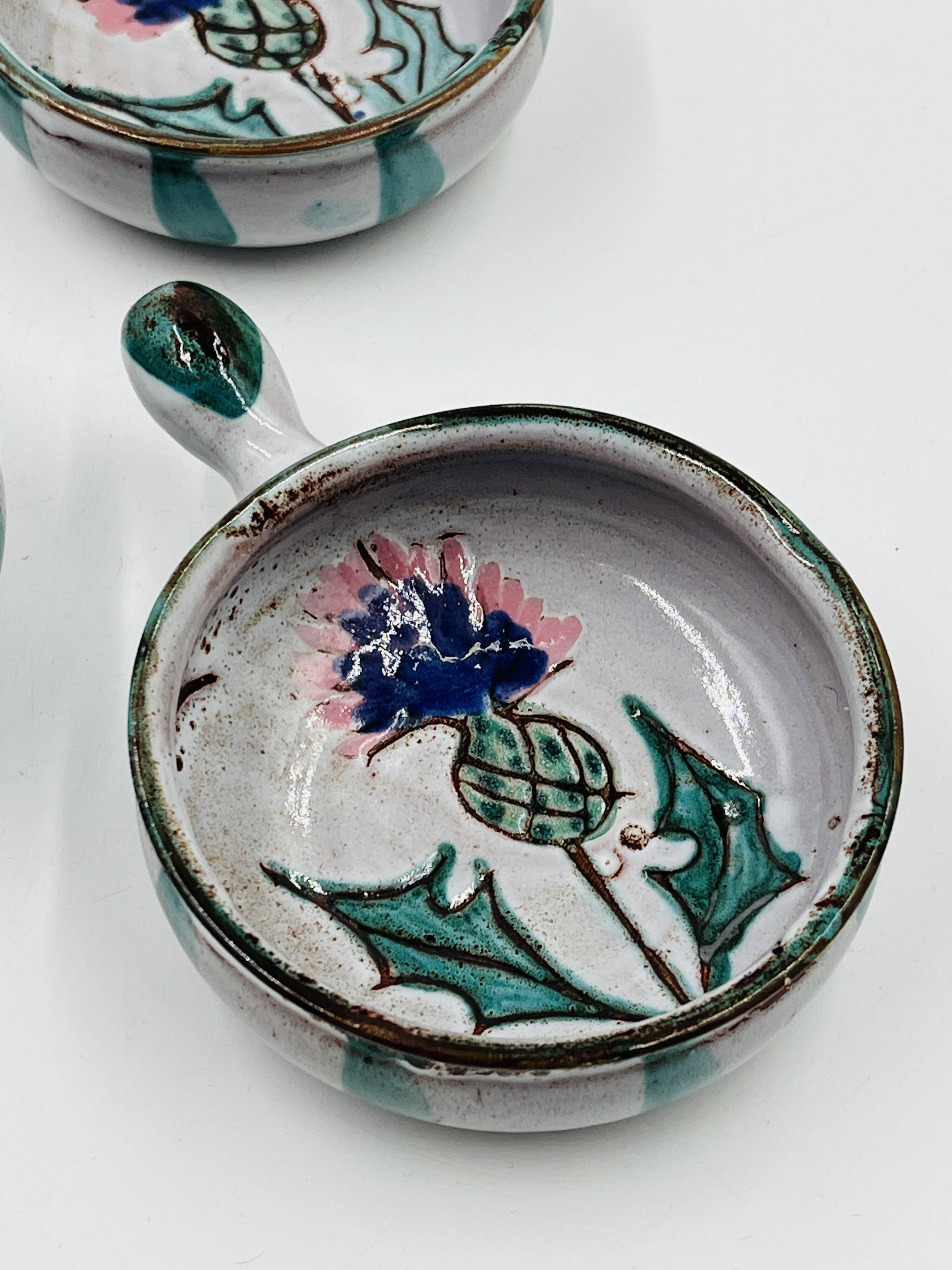 Set of 4 Vallauris Chardon ramekins by Étienne Daniel