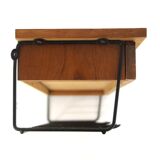 Tablette murale, chevet scandinave en teck, Suède, 1950