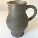 Vintage sandstone ceramic pitcher by Jacques lacheny