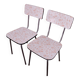 Ensemble de deux chaises vintage Umakart