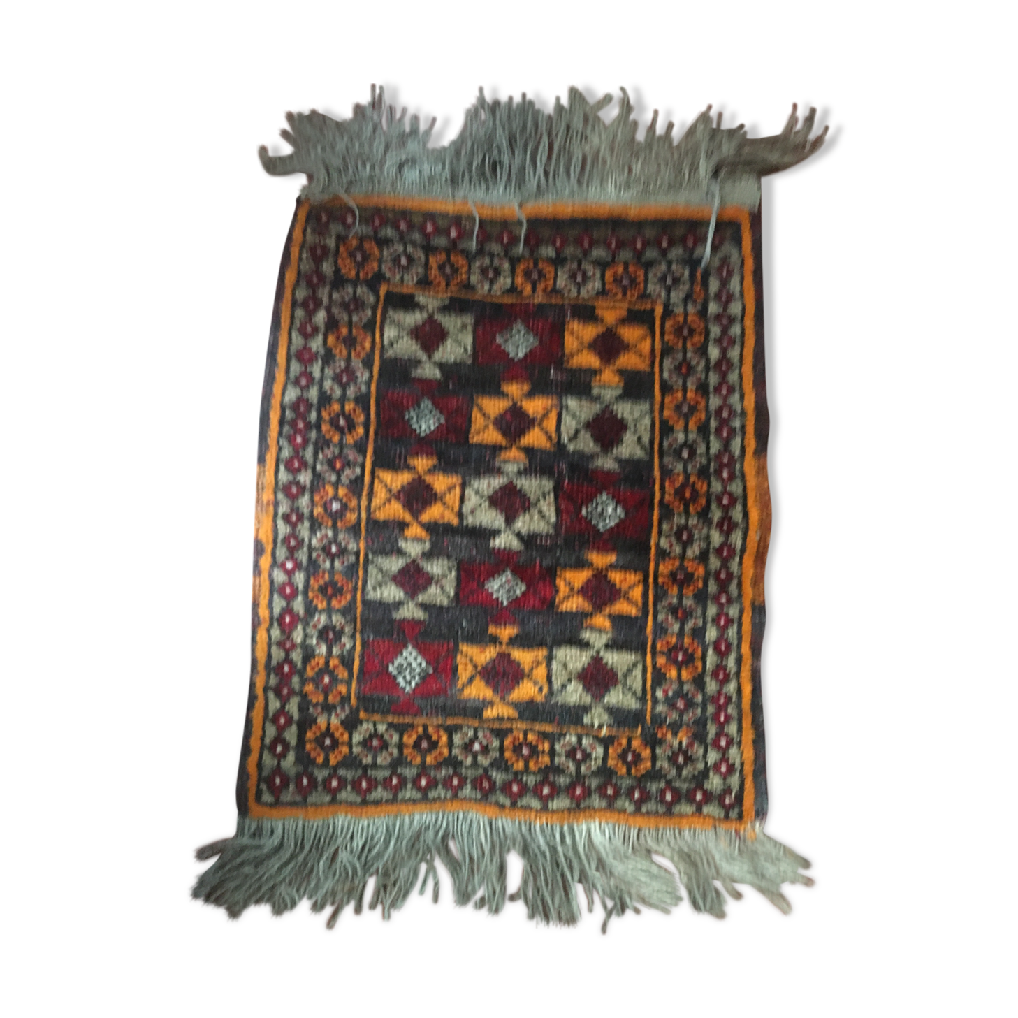 Handmade wool carpet 47x78cm