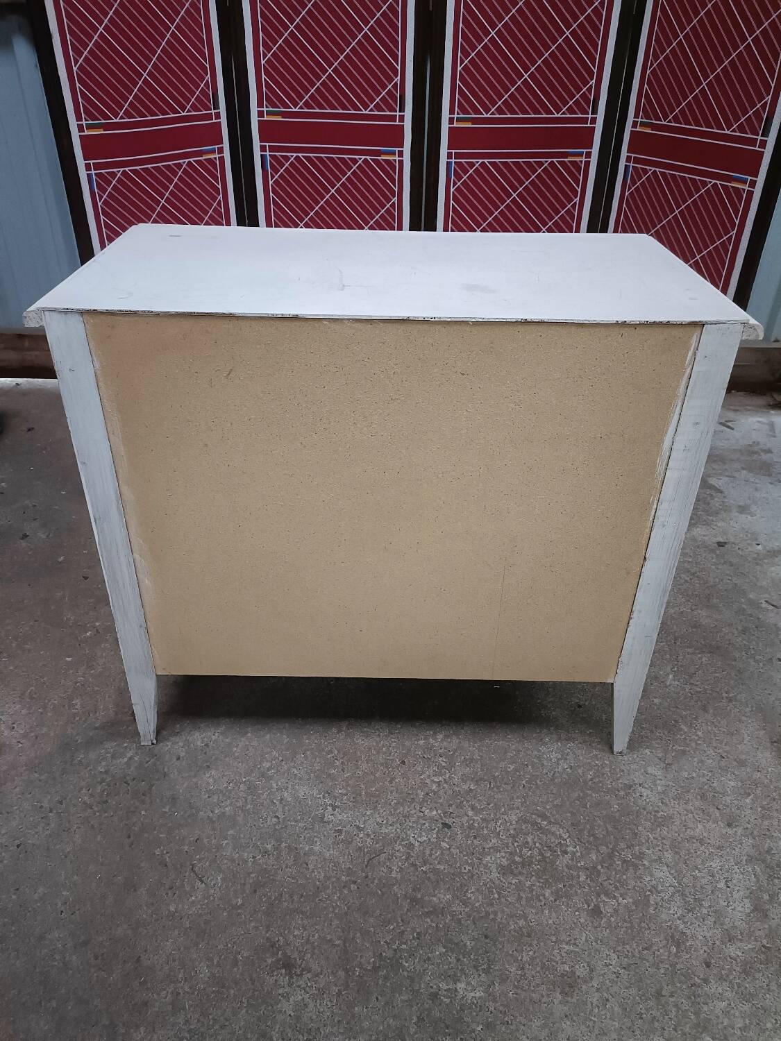 Chest of drawers from the 60s, 3 drawers, painted white