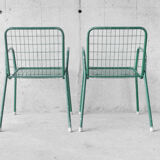 Pair of EMU armchairs, model Rio, green