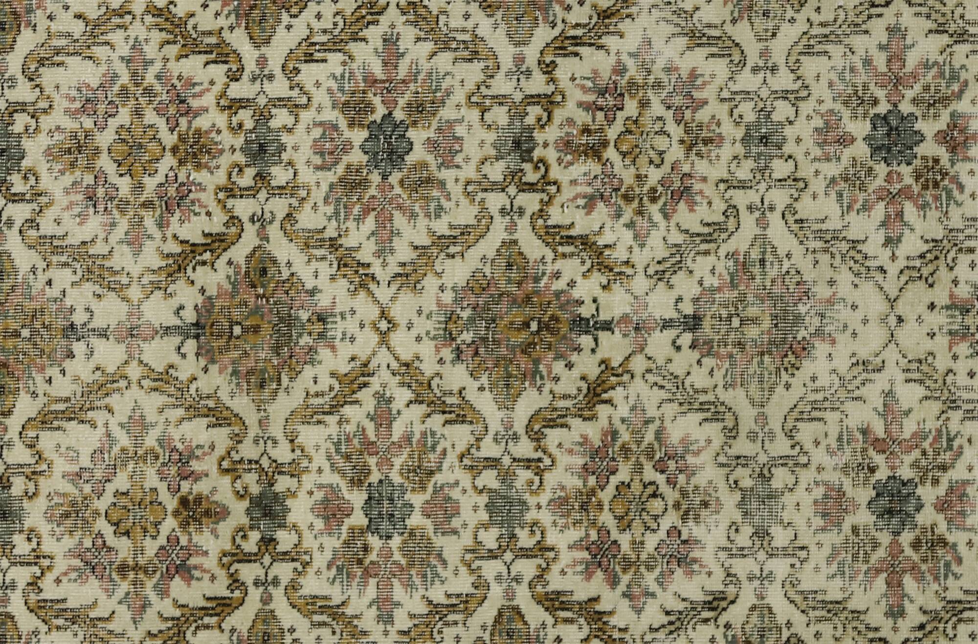 Tapis Vintage Turc – Tons Café & Beige – Noué à la main – 298 × 170 cm