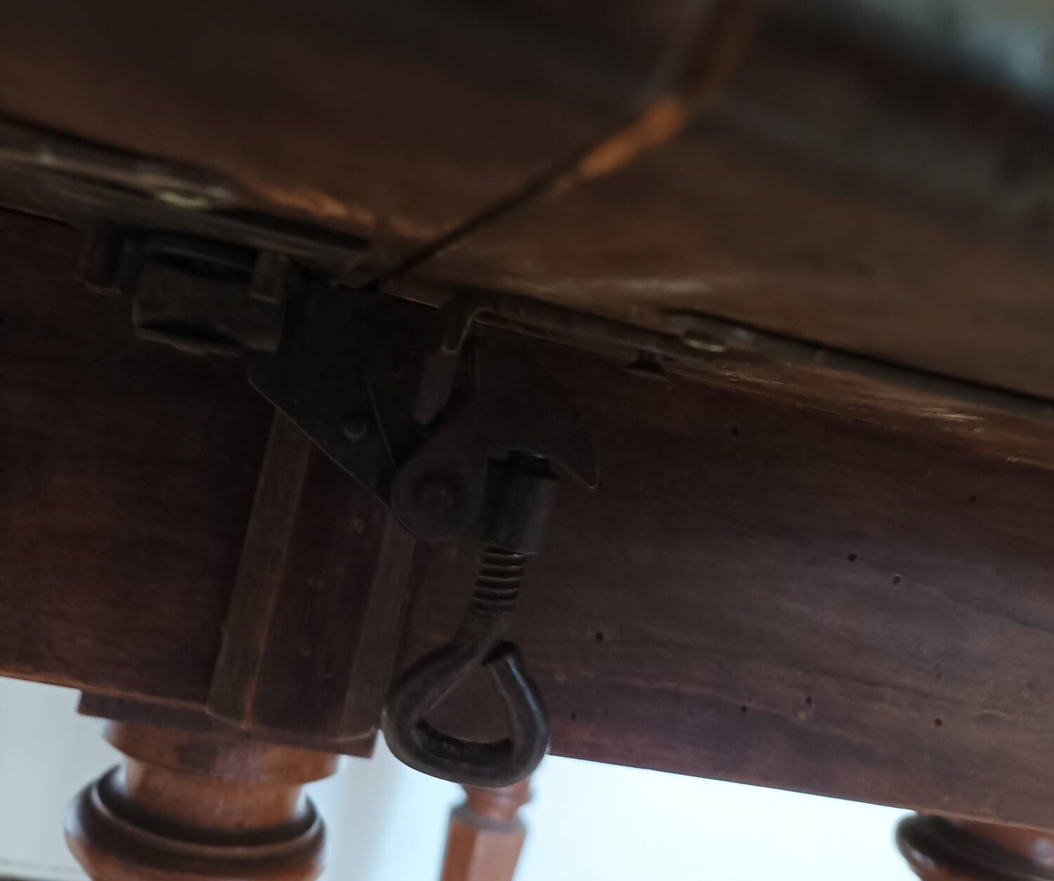 Old Louis Philippe table 6 feet on casters