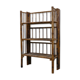 Foldable bookcase in bamboo